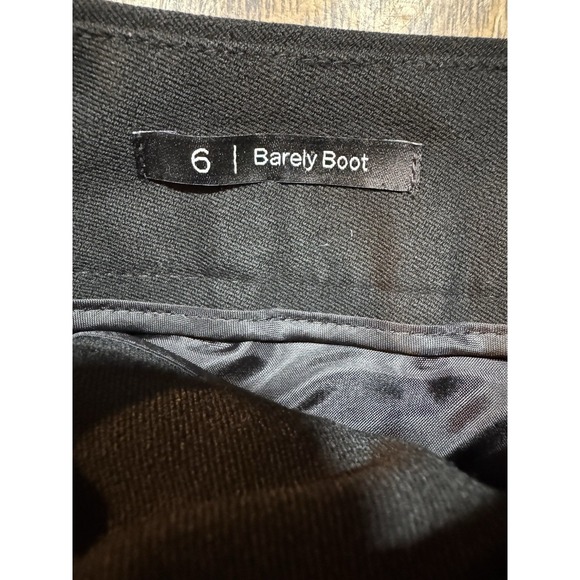 Talbots Barely Boot Dress Pants Black Women's Size 6 (W32xL30) Mid Rise Stretch - Picture 8 of 10
